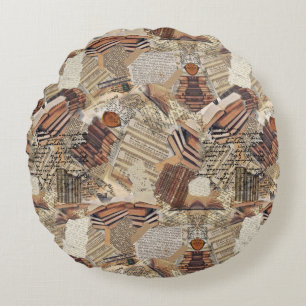 Writer's and Book lovers Round Pillow