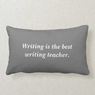 Writer's back cushion, writing, your own words lumbar pillow