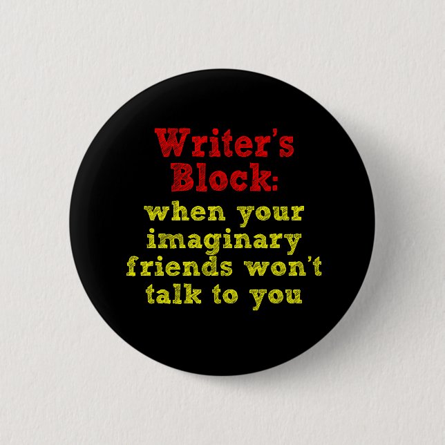 Writers Block: Button (Front)