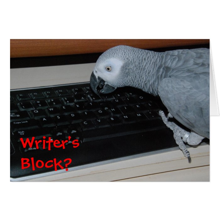 Writer's Block Greeting Cards