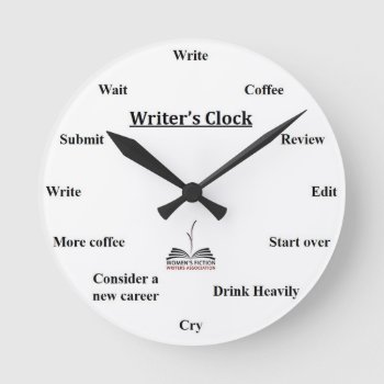 Writer's Clock by WomensFictionWriters at Zazzle