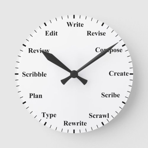 Writers Clock _ Always Time to Write Wall Clock