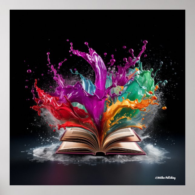 Writer's Delight Colorful Poster (Front)