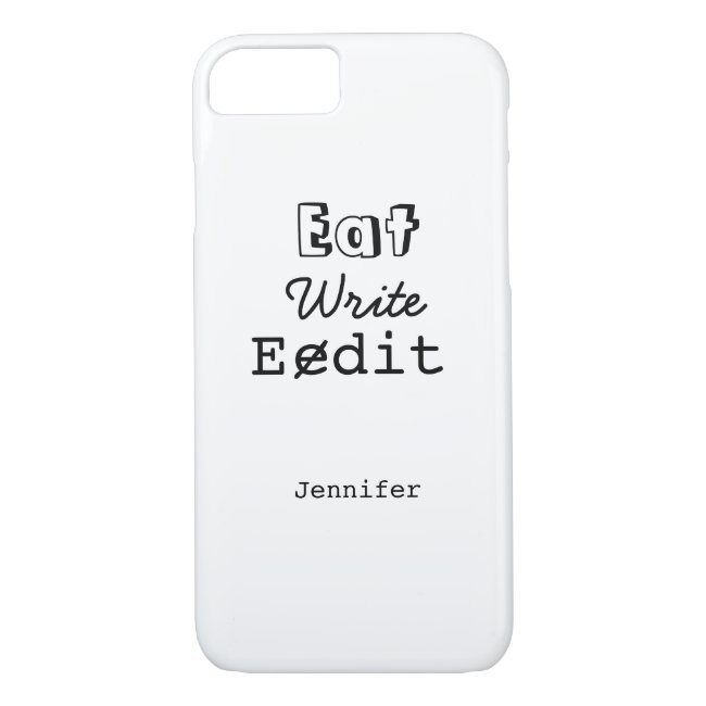 Writers/Editors Funny iphone Case Eat Write Edit