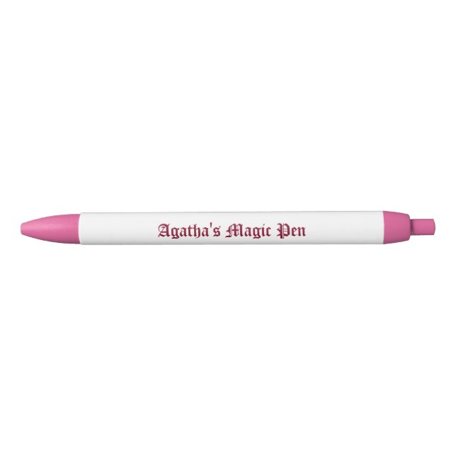 Writer's Gift Pen, Customizable, Pink, Pen (Front)