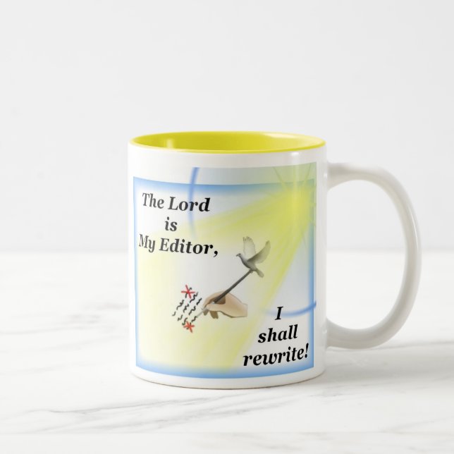 Writer's Mug with Psalm 23 Parody (Right)