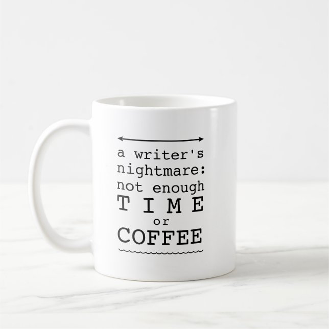 Writer's Nightmare Coffee Mug (Left)
