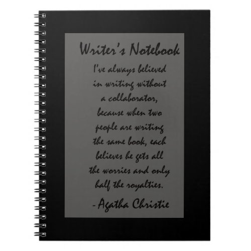 Writers Notebook _ Agatha Christie