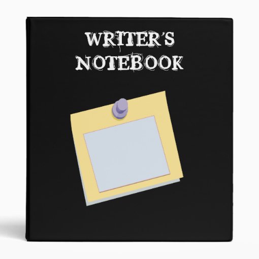WRITER'S NOTEBOOK binder | Zazzle