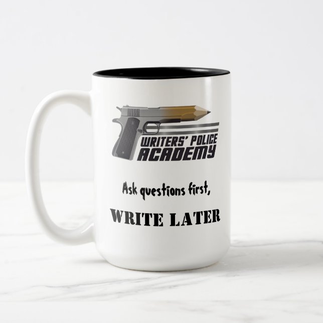 Writers' Police Academy Coffee Mug (Left)
