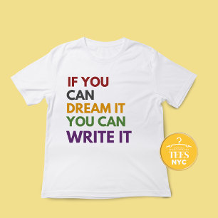 Writer's Quote T-shirts Fall Colors