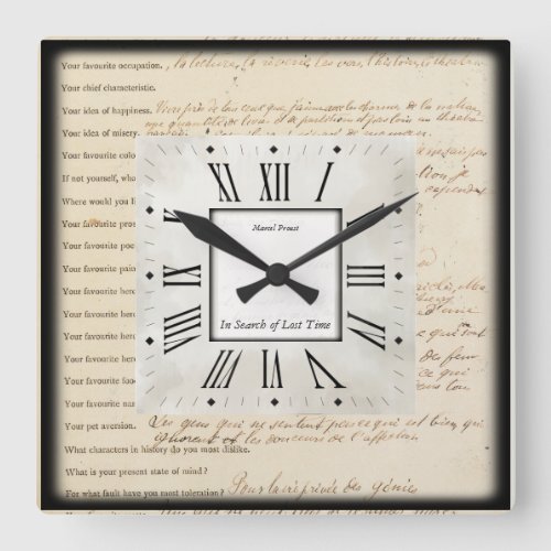 Writers Square Wall Clock