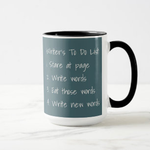 Writer's To Do List Mug