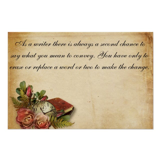 Writer's Words Poster (Front)