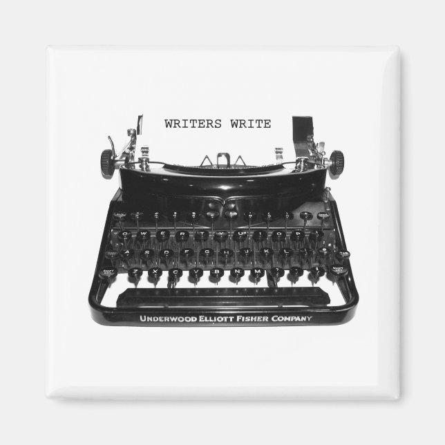 Writers Write Typewriter Magnet (Front)