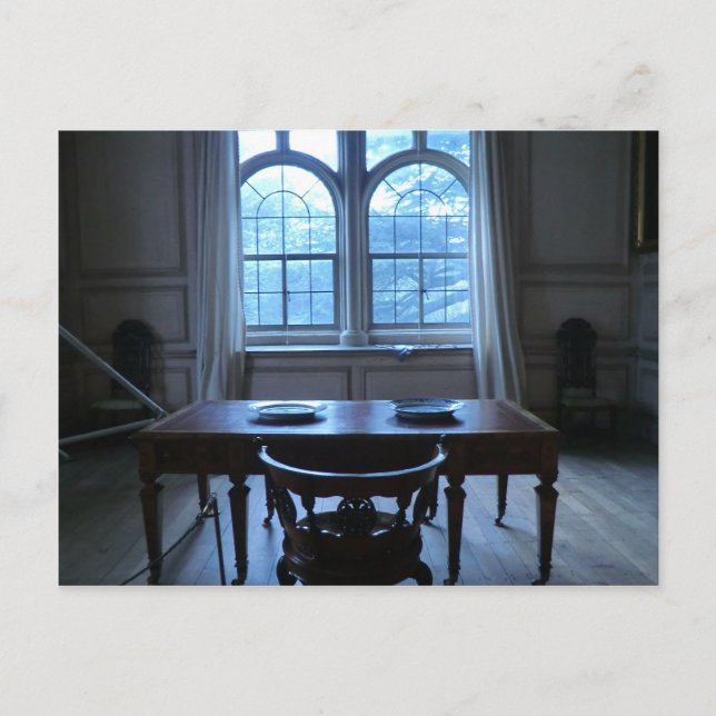 Writing Desk at Sudbury Hall Postcard (Front)