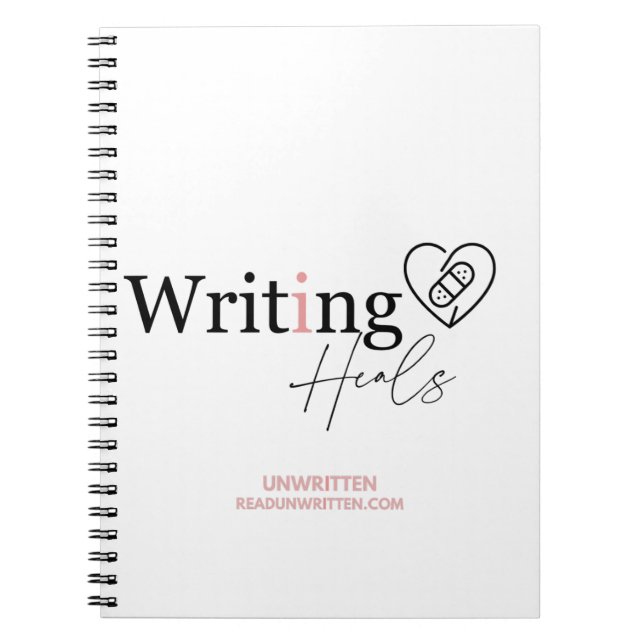 Writing Heals Notebook (Front)
