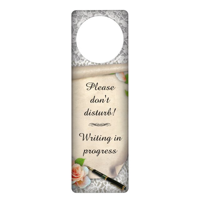 Writing in Progress Door Hanger (Front)