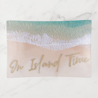 Writing in the Sand - On Island Time Trinket Tray