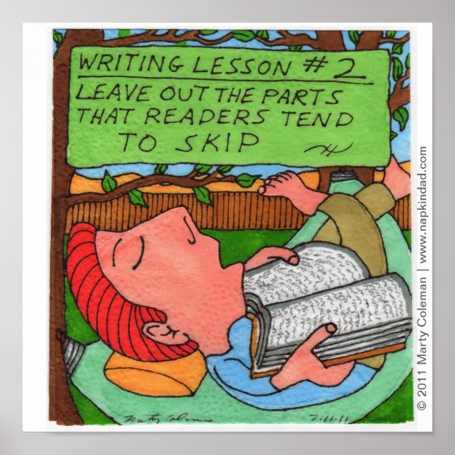 Writing Lesson #2 Poster (Front)