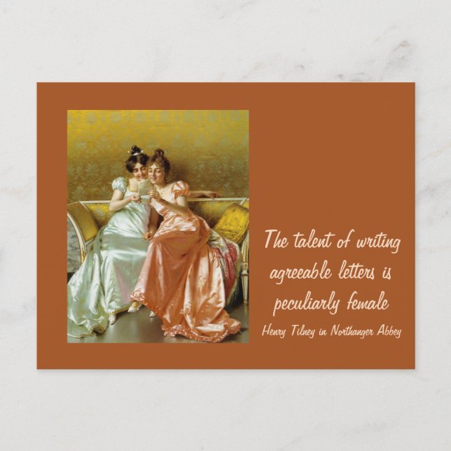 Writing Letters Postcard (Front)