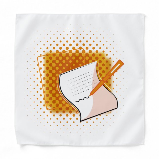 Writing Lover  Bandana (Front)