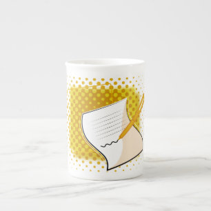 Writing Lover Bone China Mug
