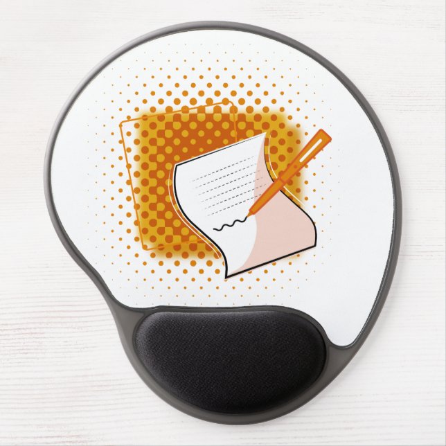 Writing Lover  Gel Mouse Pad (Front)