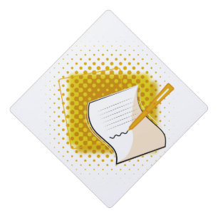 Writing Lover  Graduation Cap Topper
