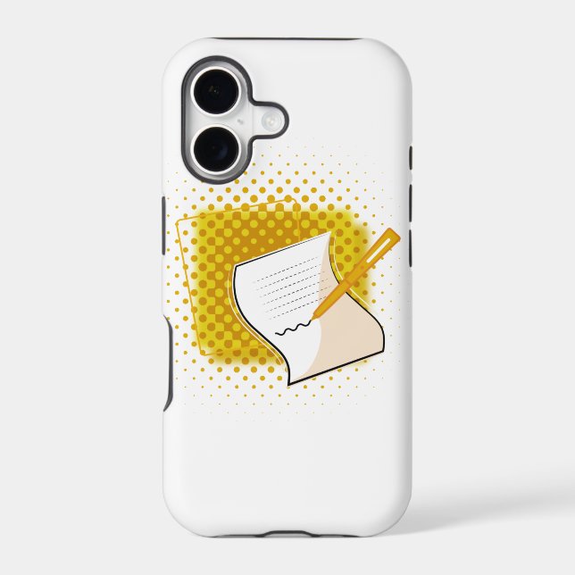 Writing Lover  Iphone Case (Back)