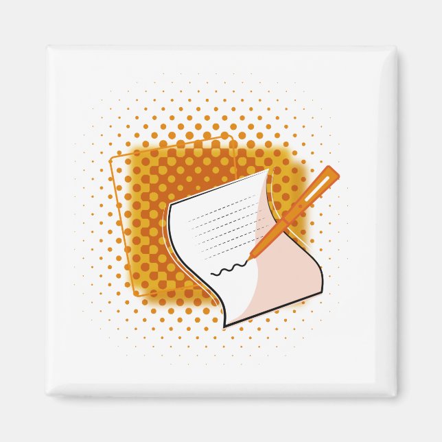 Writing Lover  Magnet (Front)