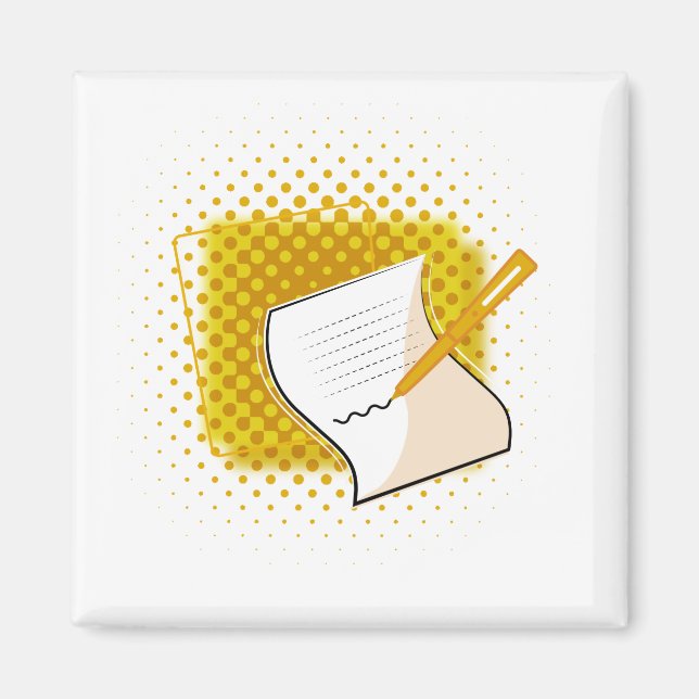 Writing Lover  Magnet (Front)
