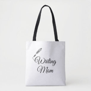 Writing mom tote bag