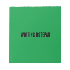 Writing-Notepad Printed Kelly green background Notepad