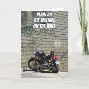 WRITING ON THE WALL-THANKS! LETTERPRESS THANK YOU CARD
