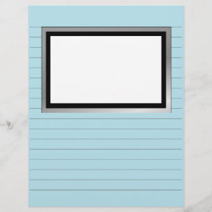 Writing Paper With Lines and Picture Box