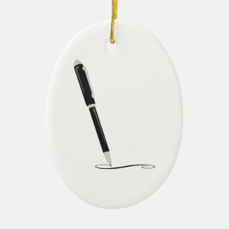 Writing Pen Ceramic Ornament