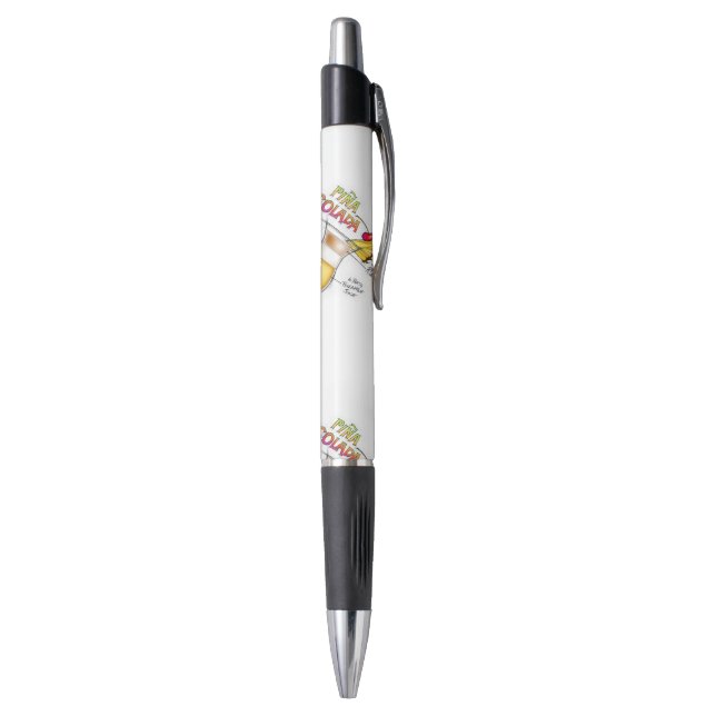 WRITING PENS - PINA COLADA RECIPE COCKTAIL ART (Bottom (Vertical))