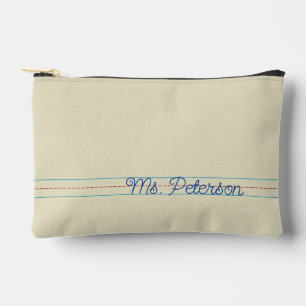 Writing Practice Notebook Paper Teacher Gift Pouch