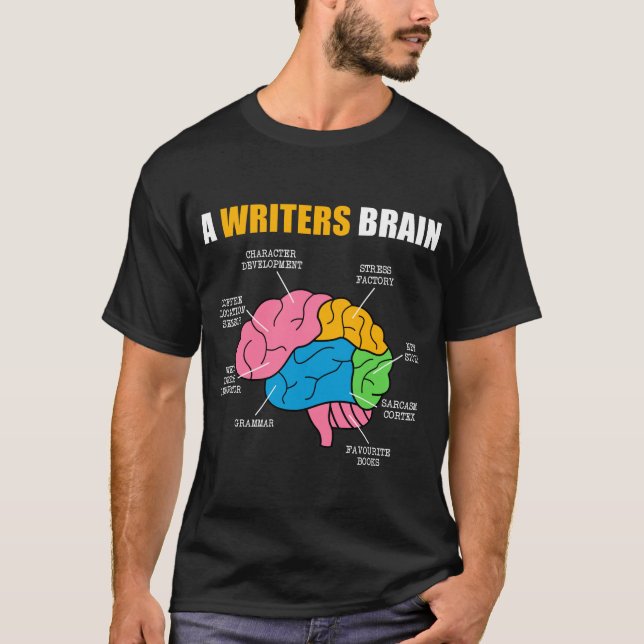 Writing Published Author Book Writer A Writers T-Shirt (Front)