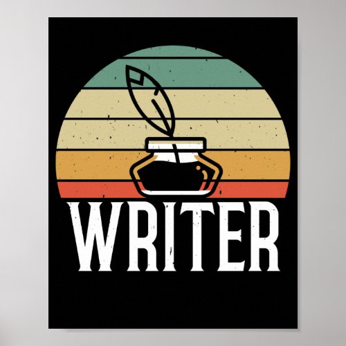 Writing Published Author Book Writer Poster