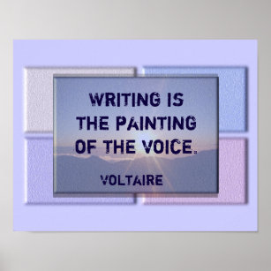Writing quote - Voltaire print