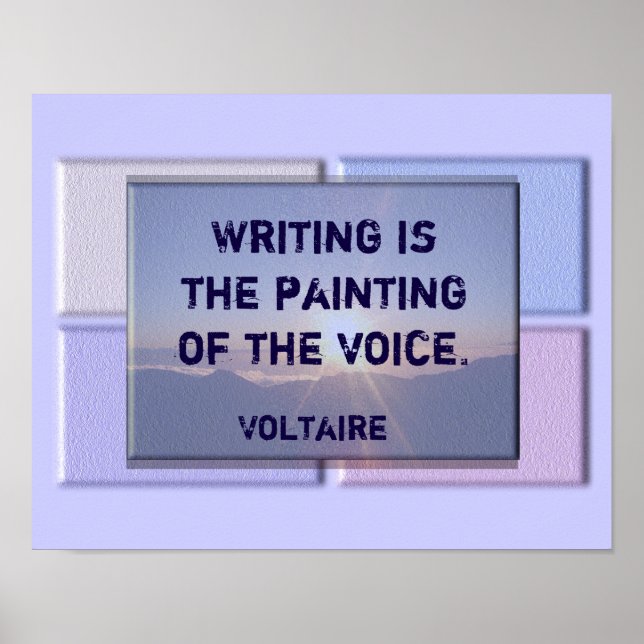 Writing quote - Voltaire print (Front)