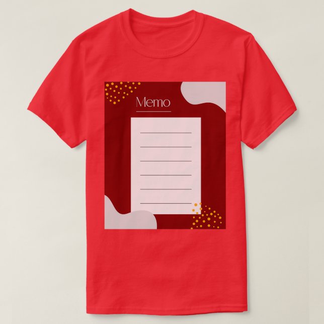 Writing Reminders T-Shirt (Design Front)