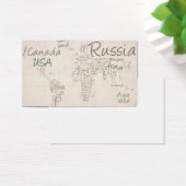 Writing Text Map of the World Map (Desk)