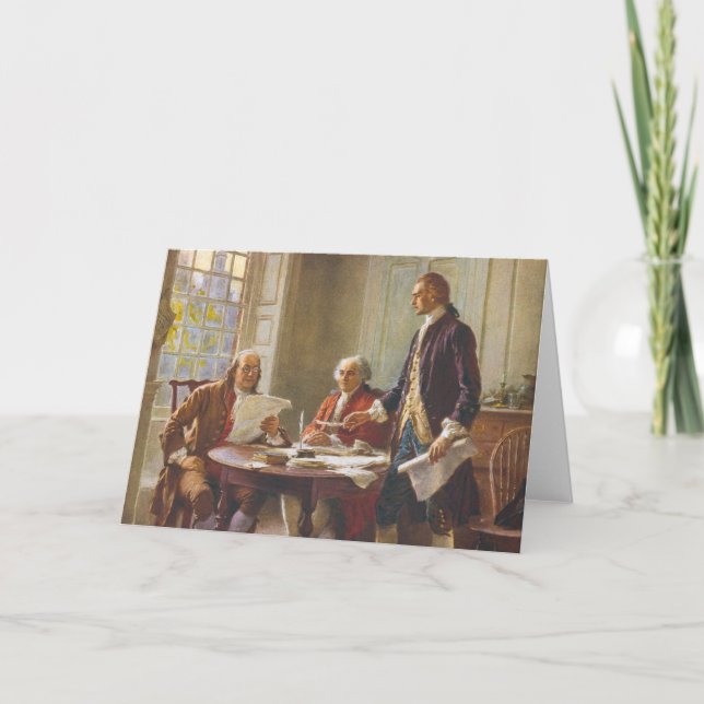 Writing The Declaration Of Independence Card (Front)