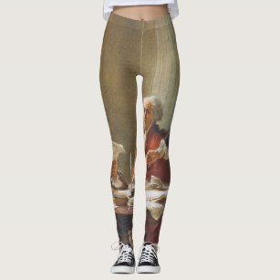 Leggings with shop writing on them