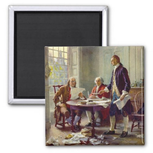 Writing the Declaration of Independence USA Magnet