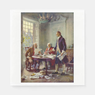 Writing the Declaration of Independence (USA) Napkins