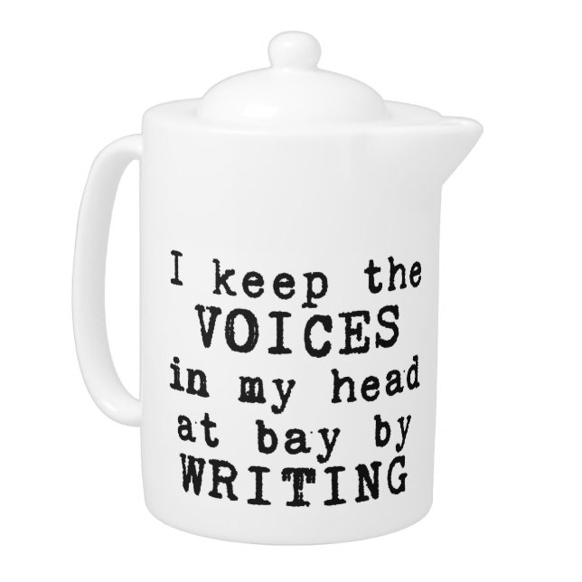 Writing/Voices Teapot (Left)